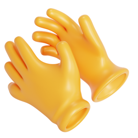 Guantes de goma  3D Icon