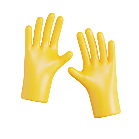 Guantes de jardin  3D Icon