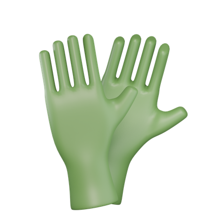 Guantes de jardineria  3D Icon