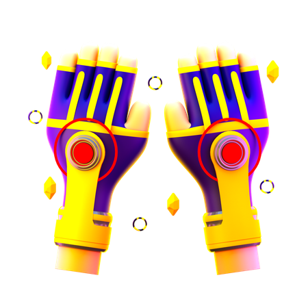 Guantes de juego  3D Icon