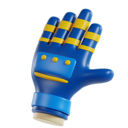 Controlador de guantes de juego  3D Icon