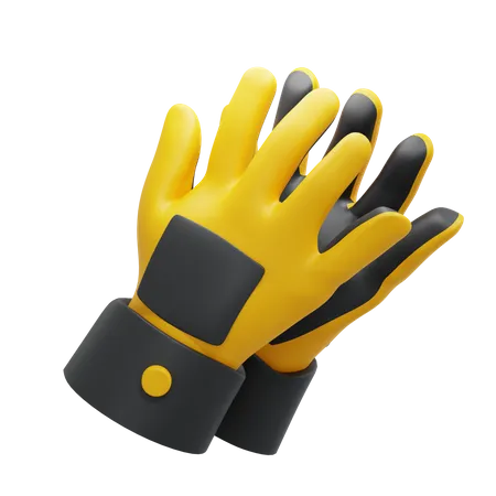 Guantes de la mano  3D Icon