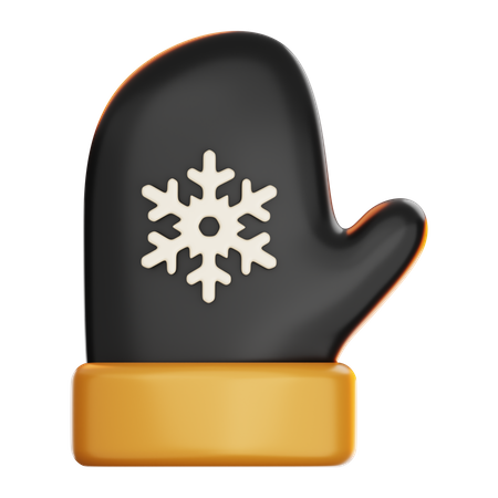 Guantes de navidad  3D Icon