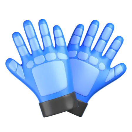 Guantes de portero  3D Icon