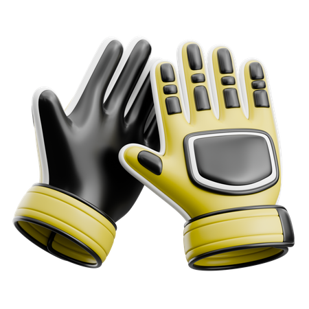 Guantes de portero  3D Icon