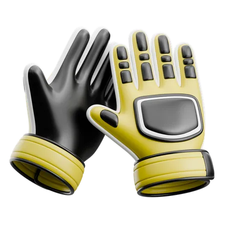 Guantes de portero  3D Icon