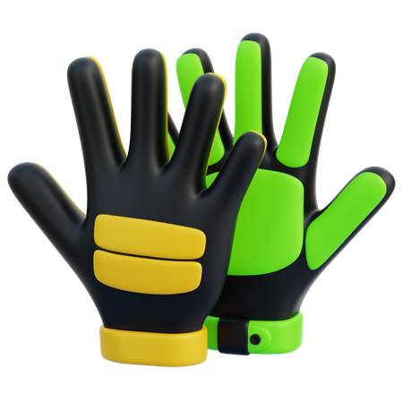 Guantes de portero  3D Icon