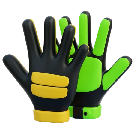 Guantes de portero  3D Icon