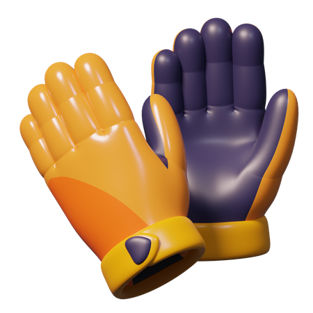 Guantes de portero  3D Icon