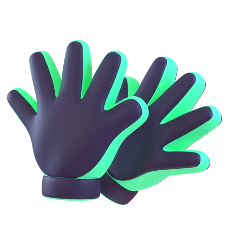 Guantes de portero  3D Icon