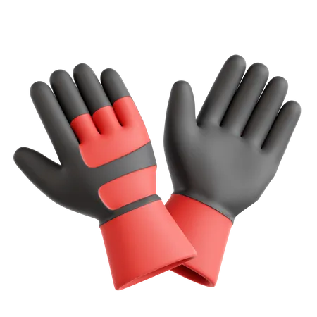 Guantes de seguridad  3D Icon