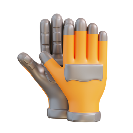 Guantes de seguridad  3D Icon