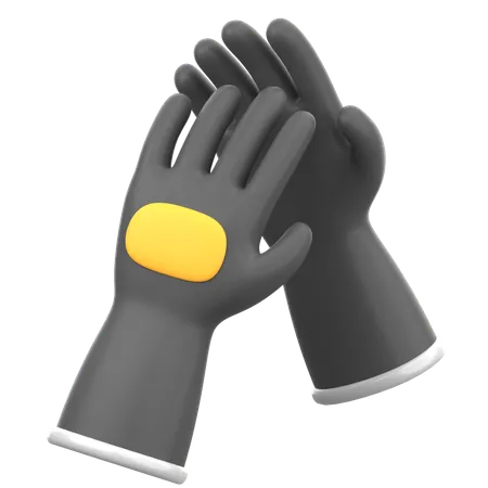 Guantes de soldadura  3D Icon