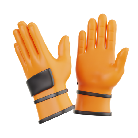 Guantes de trabajador  3D Icon