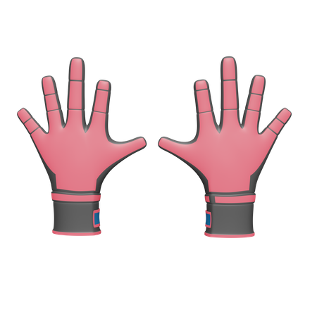 Guantes de trabajador  3D Icon