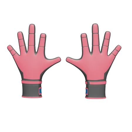 Guantes de trabajador  3D Icon