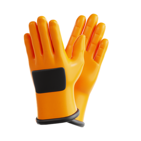 Guantes de trabajo  3D Icon