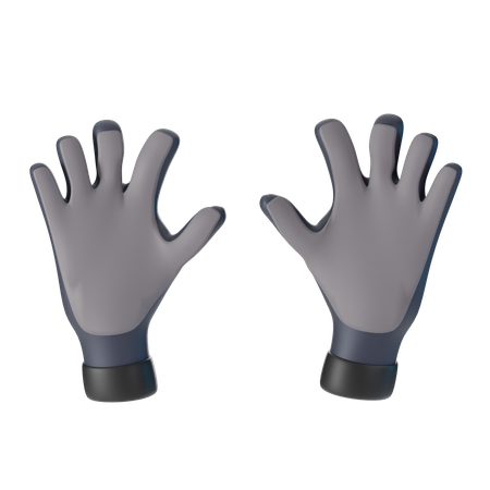 Guantes de portero  3D Icon