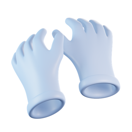 Guantes médicos  3D Icon