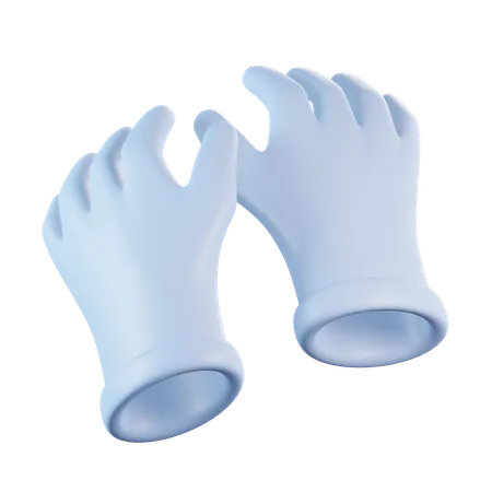 Guantes médicos  3D Icon