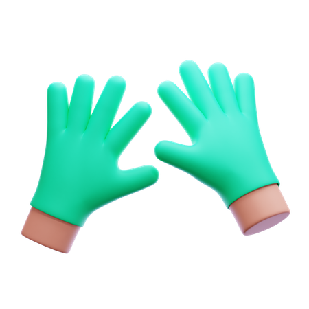 Guantes médicos  3D Icon