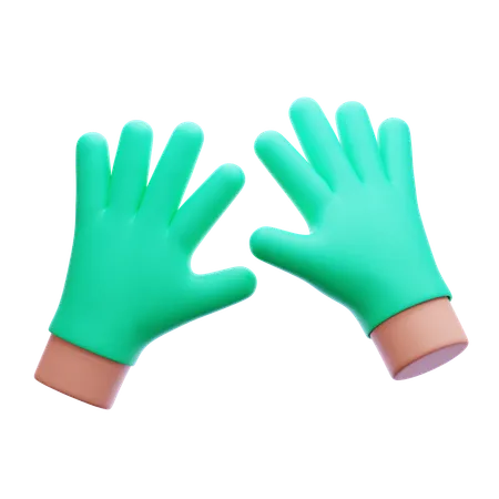 Guantes médicos  3D Icon