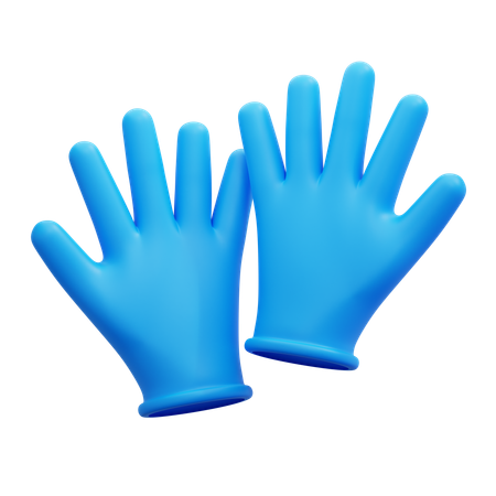 Guantes médicos  3D Icon