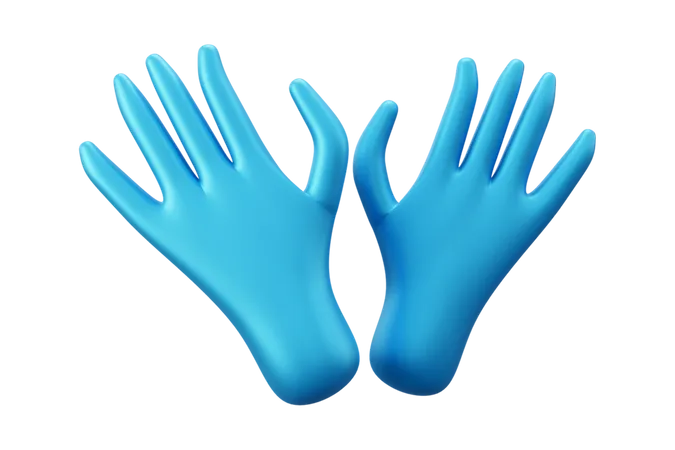 Guantes médicos  3D Icon