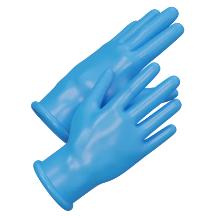 Guantes médicos  3D Icon