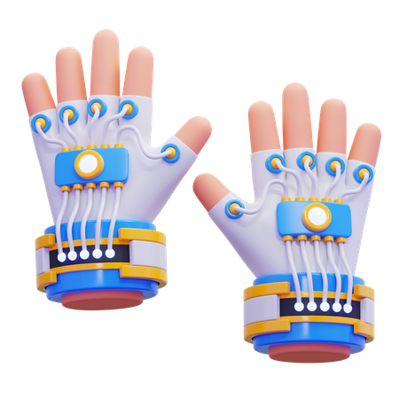 Guantes de juego  3D Icon