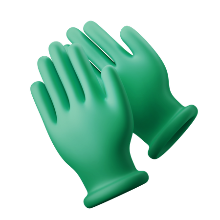 Guantes quirurgicos  3D Illustration