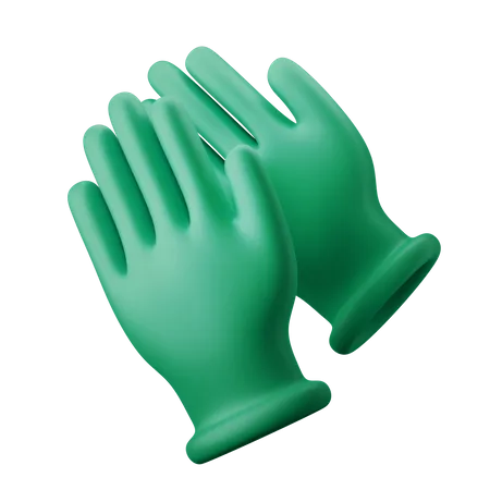 Guantes quirurgicos  3D Illustration