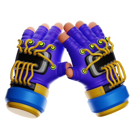 Guantes de robot  3D Icon