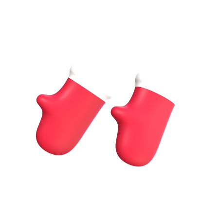 Guantes de santa  3D Icon