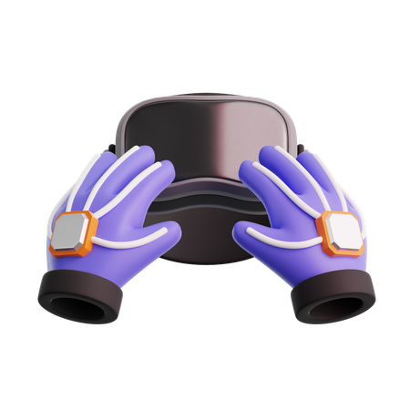 Guanti VR  3D Icon