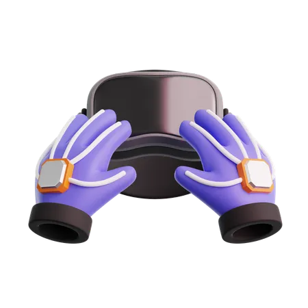 Guanti VR  3D Icon