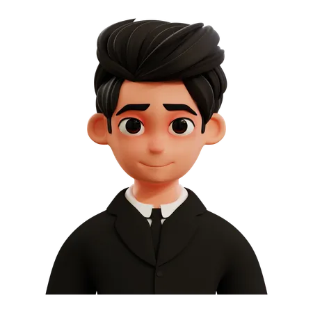 Avatar de hombre de negocios guapo  3D Icon