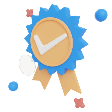 Guarantee Badge  3D Illustration