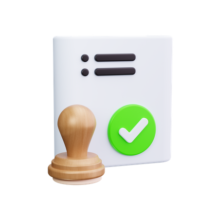 保証印  3D Icon