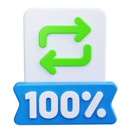 환불 보장  3D Icon