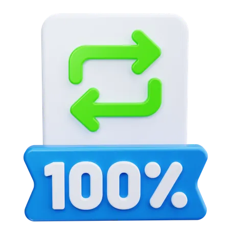 환불 보장  3D Icon