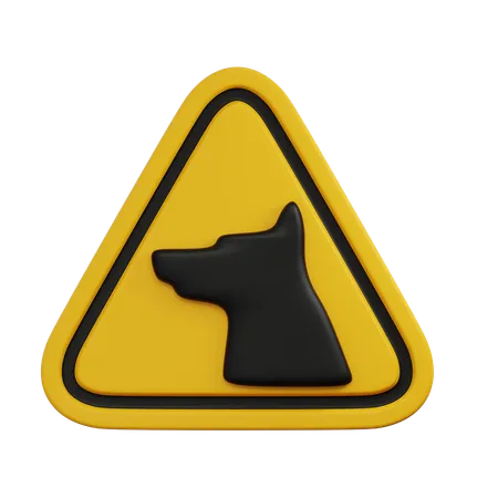 Guard warning sign  3D Icon