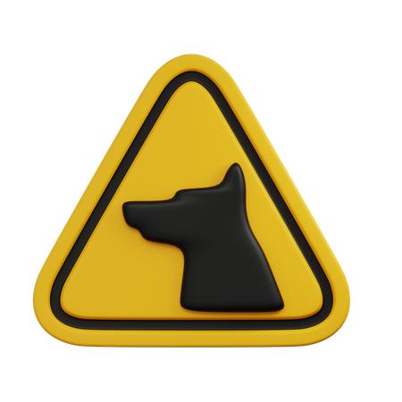 Guard warning sign  3D Icon