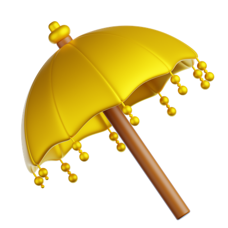 Guarda-chuva balinês  3D Icon