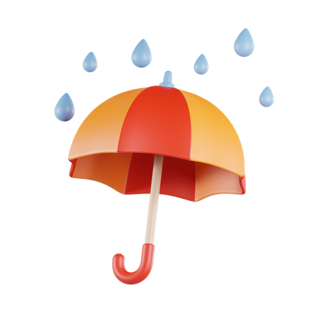 Chuva de guarda-chuva  3D Icon