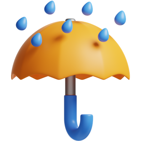 Chuva de guarda-chuva  3D Icon