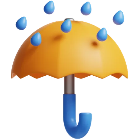 Chuva de guarda-chuva  3D Icon