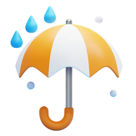 Guarda-chuva chuvoso  3D Icon