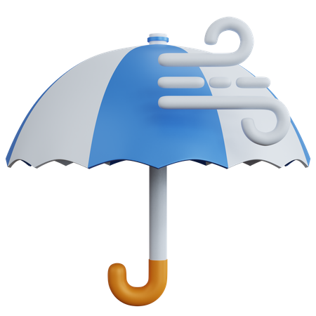 Guarda-chuva com ar  3D Icon