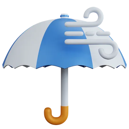 Guarda-chuva com ar  3D Icon